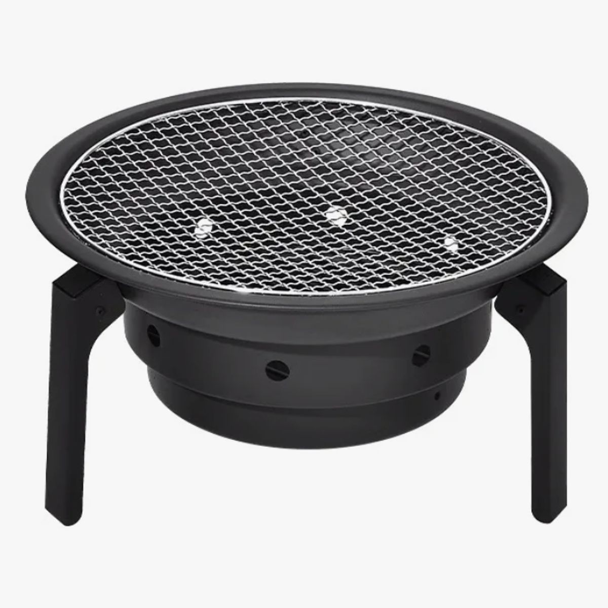 OKAY - Parrilla Portatil Carbon Parrillas Asado Mini Tb-173 Color Negro