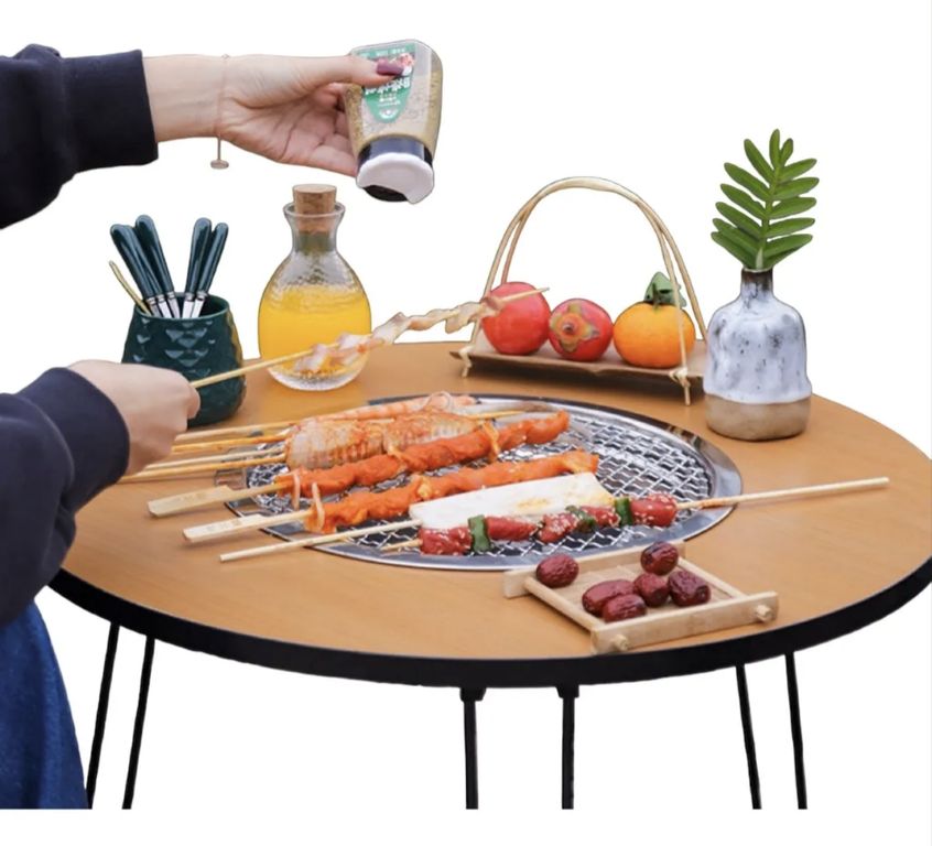 OKAY Mesa Picnic Parrilla Portatil Carbon Parrillas Asado | Falabella Chile