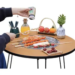 OKAY - Mesa Picnic Parrilla Portatil Carbon Parrillas Asado