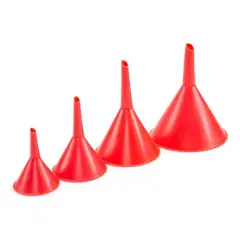 METALFER - Juego De Embudo De 4 Piezas Rojo