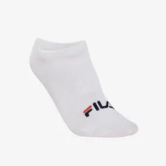 FILA - Calcetines Tripack Cortos Lisos Unisex Blanco