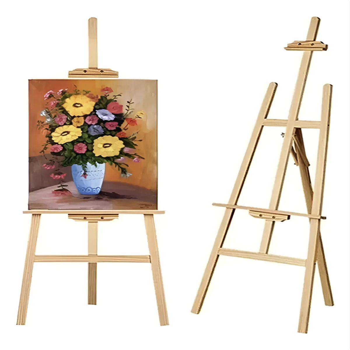 OKAY - Atril Caballete De Pintura Madera Ajustable 120cm