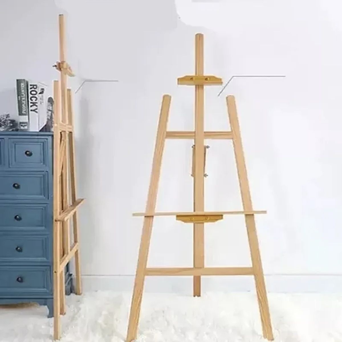 OKAY - Atril Caballete De Pintura Madera Ajustable 120cm