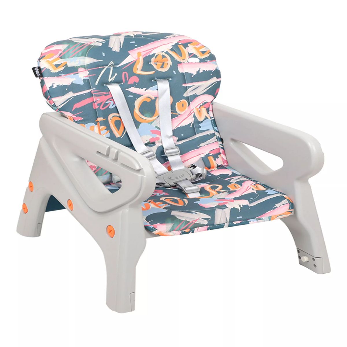 INFANTI - SILLA COMER ALTA SIT-UP PLUS NARANJAAZUL