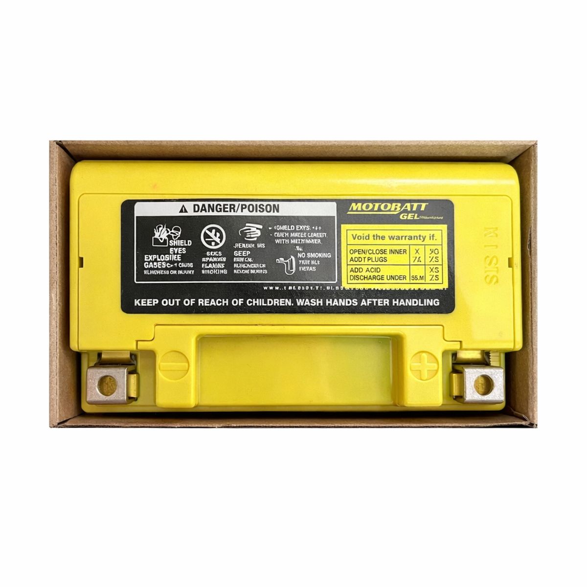 GENERICO - Bateria de Moto 7AH Positivo Derecho 90 CCA