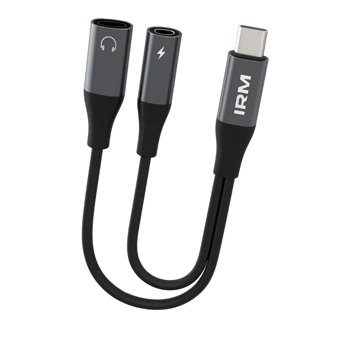 IRM - Adaptador Convertidor Audio Dual Usb-c A Auxiliar Y Usb-c