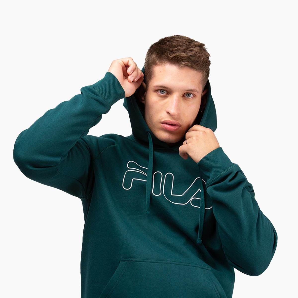 FILA - Polerón Fila Letter Outline Light Hombre Verde