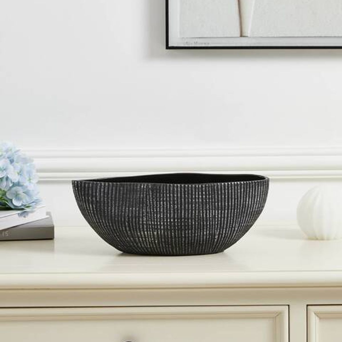 EGLO - Masetero Decorativo SHIGUHE MACETA Cerámica Gris 82×28 cm