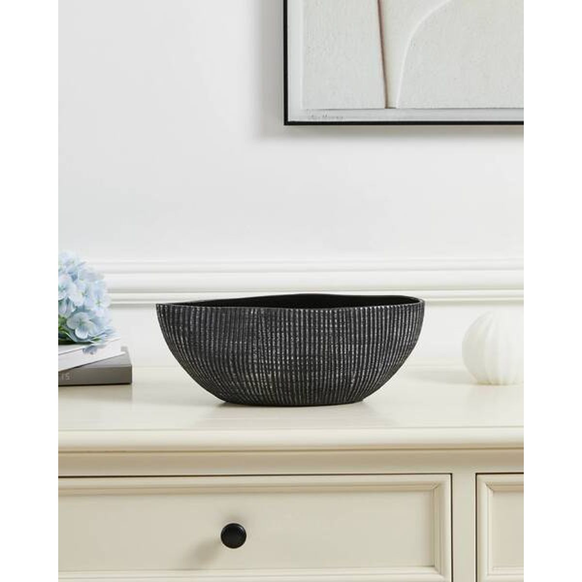 EGLO - Masetero Decorativo SHIGUHE MACETA Cerámica Gris 82×28 cm