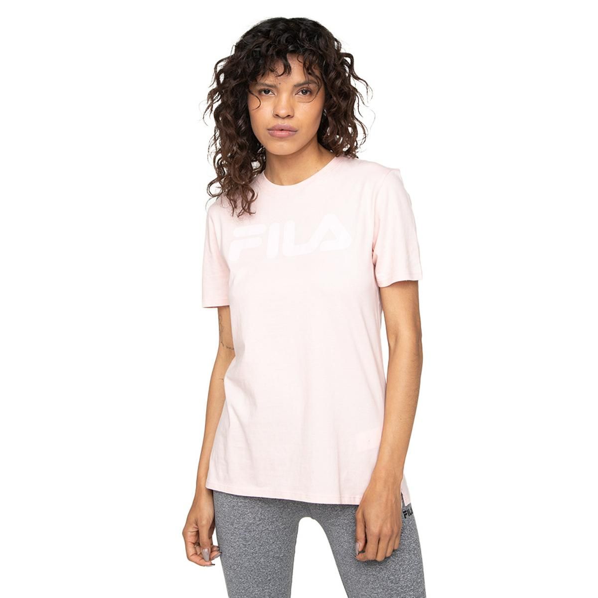 FILA - Polera Fila Letter Premium Mujer Rosado