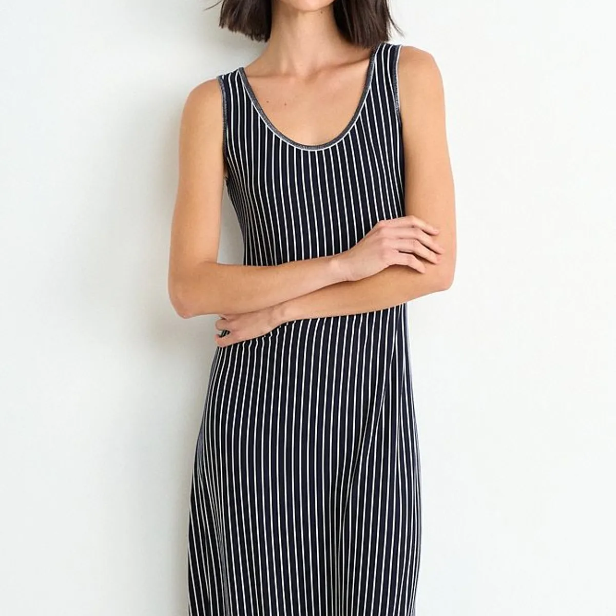 ASH - Vestido Largo Sin Mangas Mujer Azul Ash