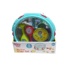 GENERICO - Set tambor grande con instrumentos para bebe