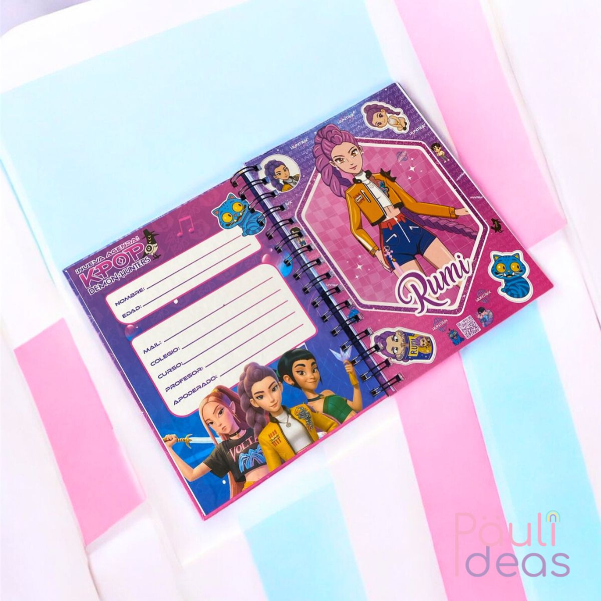 GENERICO - Box Regalo Papelería Huntrix De Las Guerreras Del Kpop Rumi