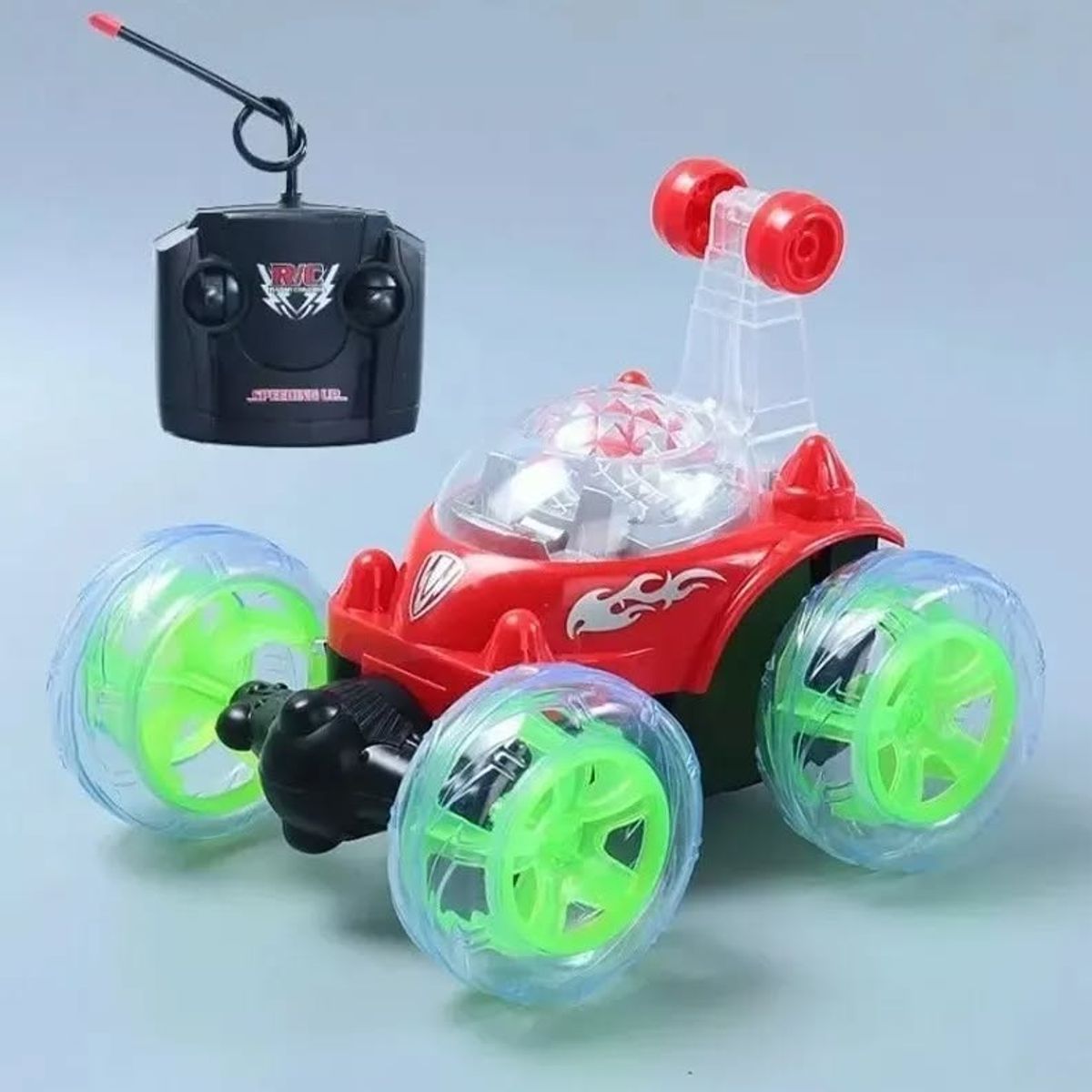 GENERICO - Auto loco con control remoto con luces y sonido 360 acrobacia
