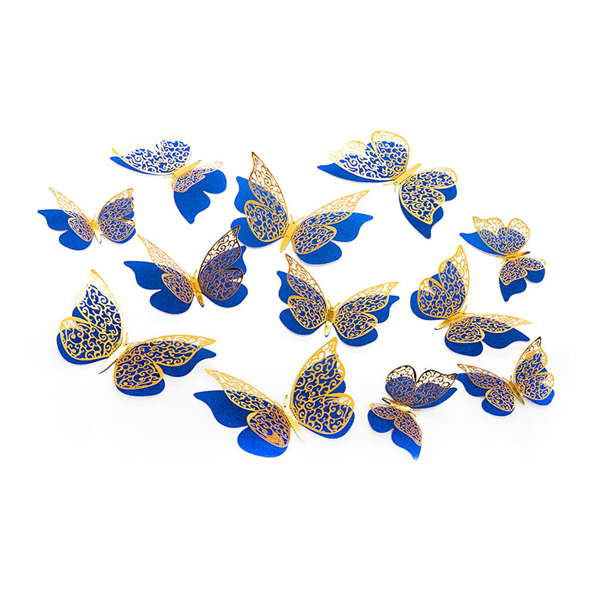 GENERICO - DECO MARIPOSAS AZUL X12 UNI