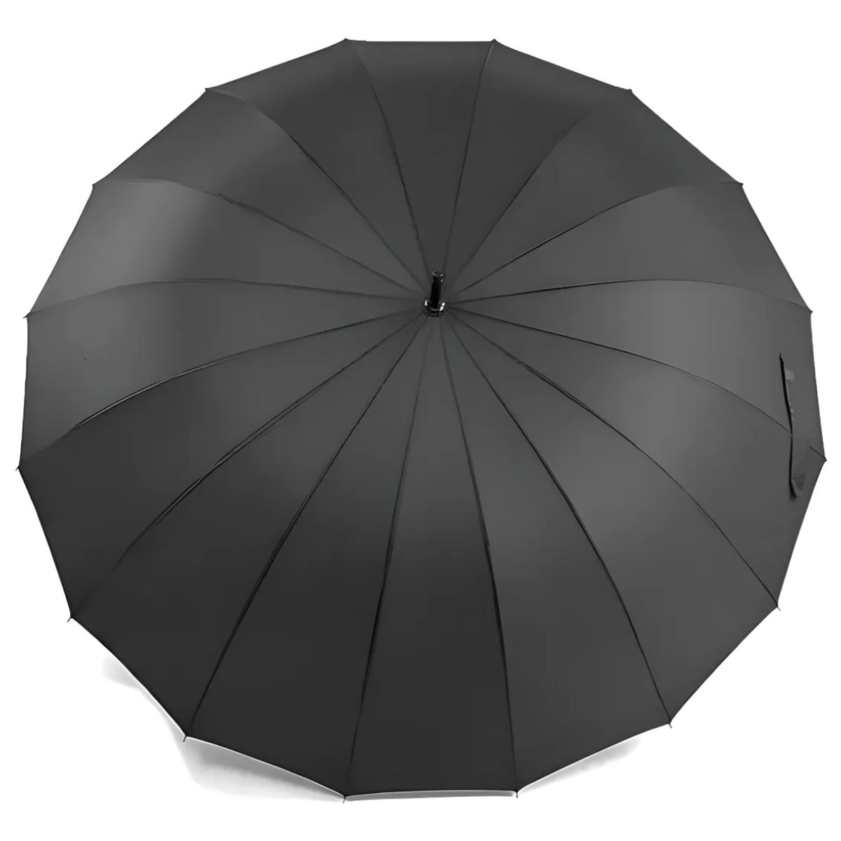 OKAY - Paraguas De Lluvia Paraguas 16 Varillas Plegable Automatico Color Negro Diseño De La Tela Liso
