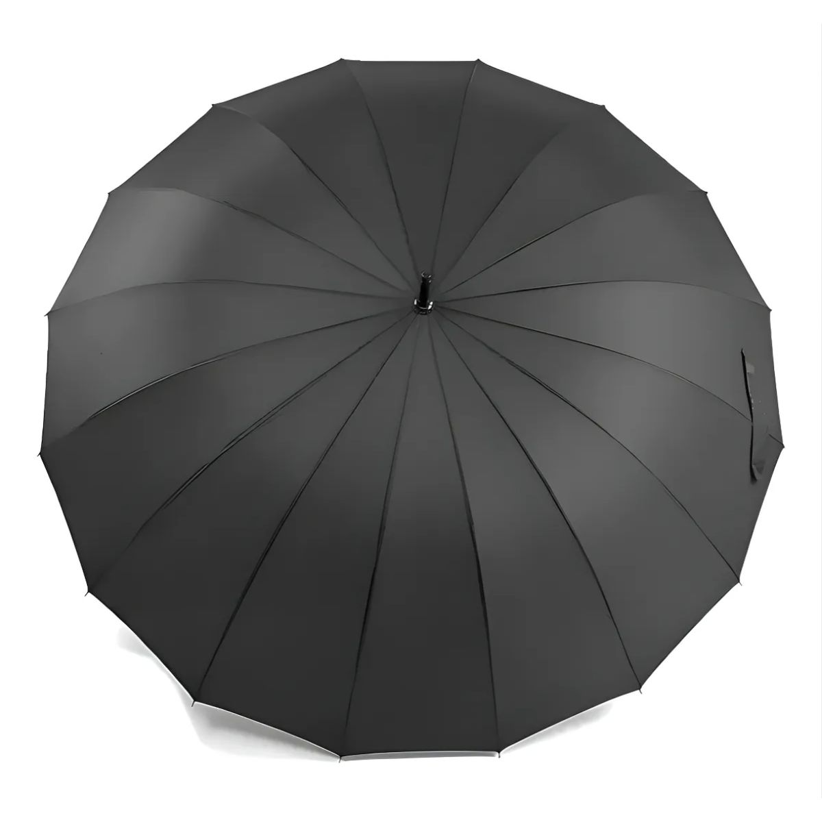 OKAY - Paraguas De Lluvia Paraguas 16 Varillas Plegable Automatico Color Negro Diseño De La Tela Liso