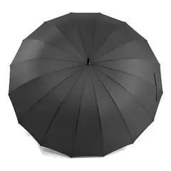 OKAY - Paraguas De Lluvia Paraguas 16 Varillas Plegable Automatico Color Negro Diseño De La Tela Liso