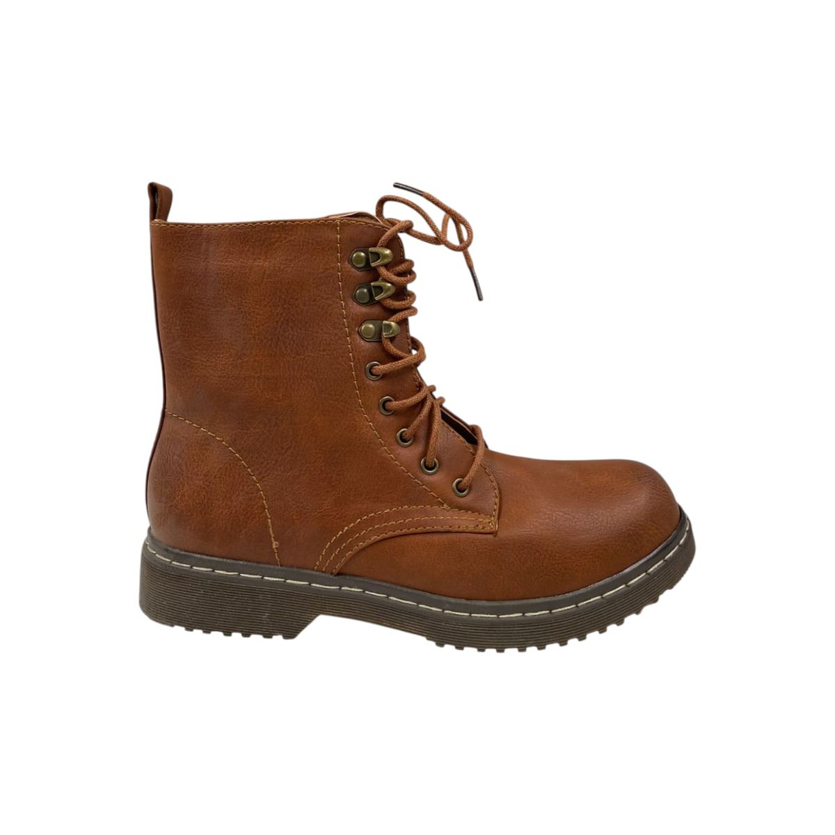 HERIEL - Botin Camel Plataforma Mujer