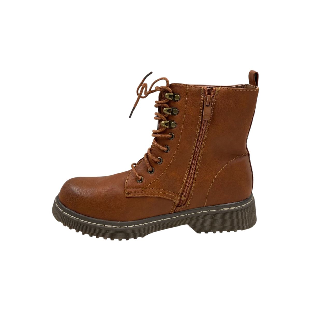 HERIEL - Botin Camel Plataforma Mujer