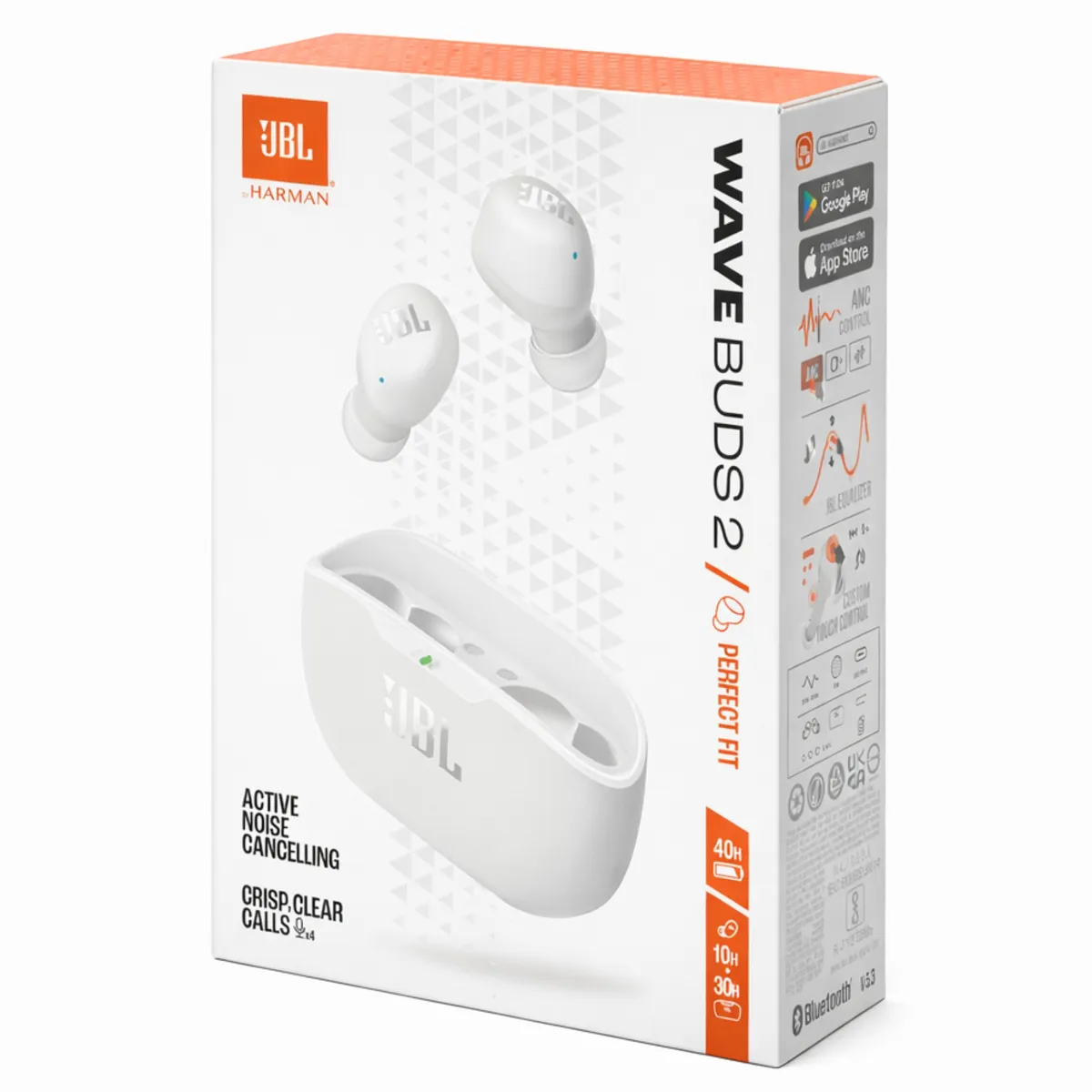 JBL - Audifonos JBL Wave  Buds 2 TWS ANC White + 40Hrs Autonomía
