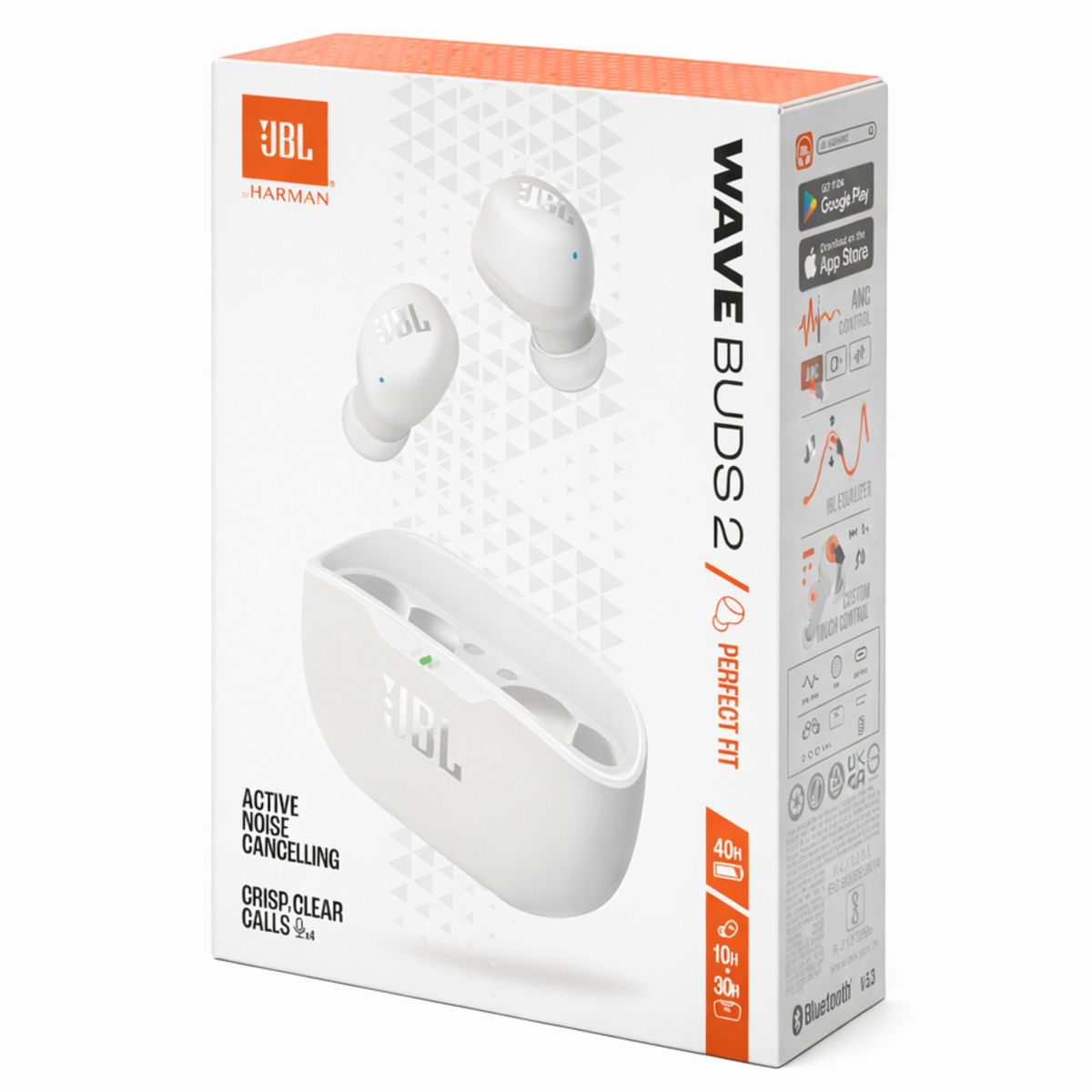 JBL - Audifonos JBL Wave  Buds 2 TWS ANC White + 40Hrs Autonomía