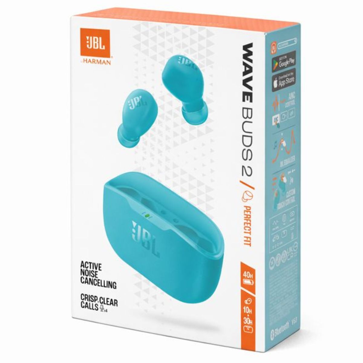 JBL - Audifonos JBL Wave  Buds 2 TWS ANC Blue + 40Hrs Autonomía