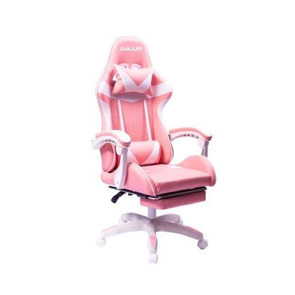 LVLUP - Silla Gamer Roo Gaming  Chair  Ajustable Reclinable Hasta 110Kg Rosada   LVL UP 785