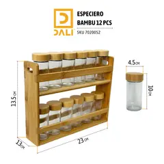 DALI - Especiero Bambu 12 PCS