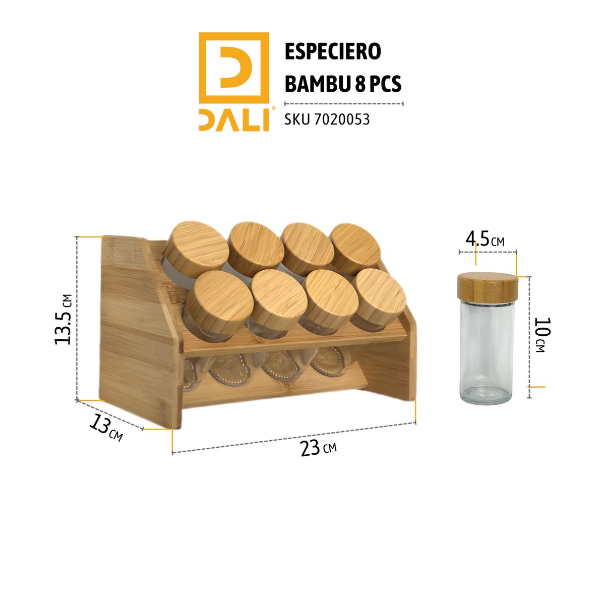 DALI - Especiero Bambu 8 PCS