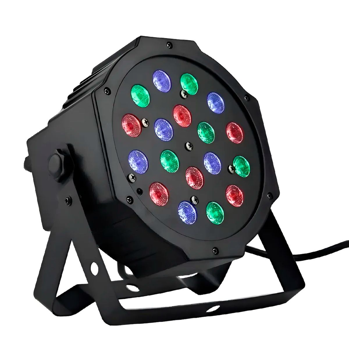 GENERICO - Proyector 18 Led Rgb Dmx Luces Disco Luz Fiesta Rgbw001