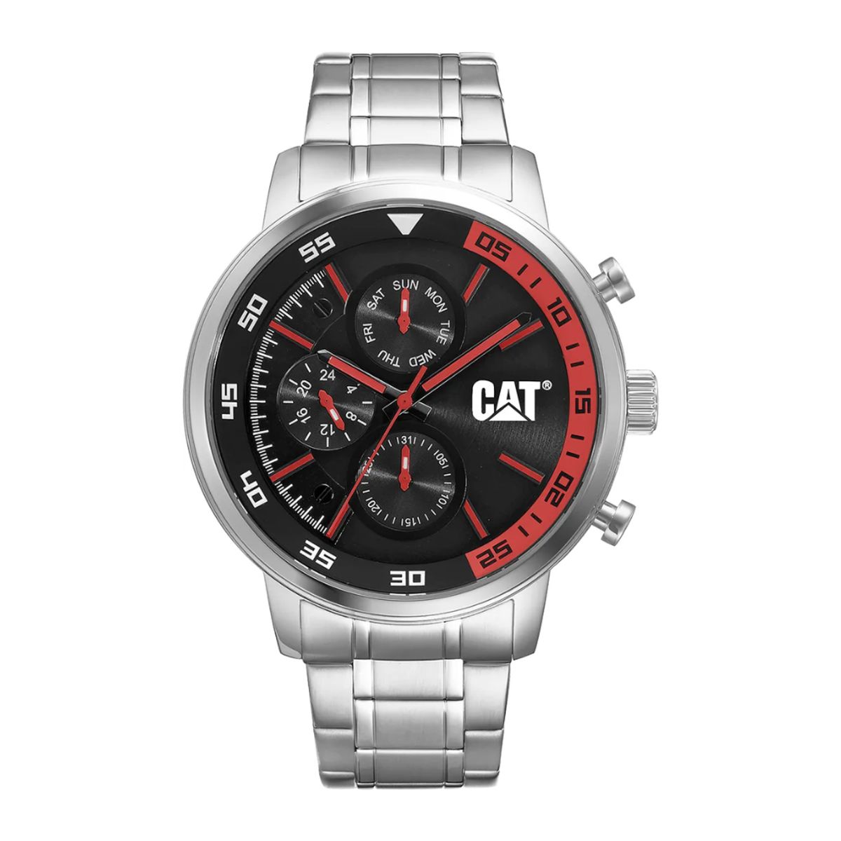 CAT - RELOJ CAT AK-149-11-128 SAIL PLATEADO ROJO HOMBRE