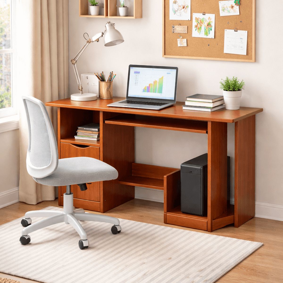 SPACE HOME - Escritorio Infantil Classic MDF Color Madera