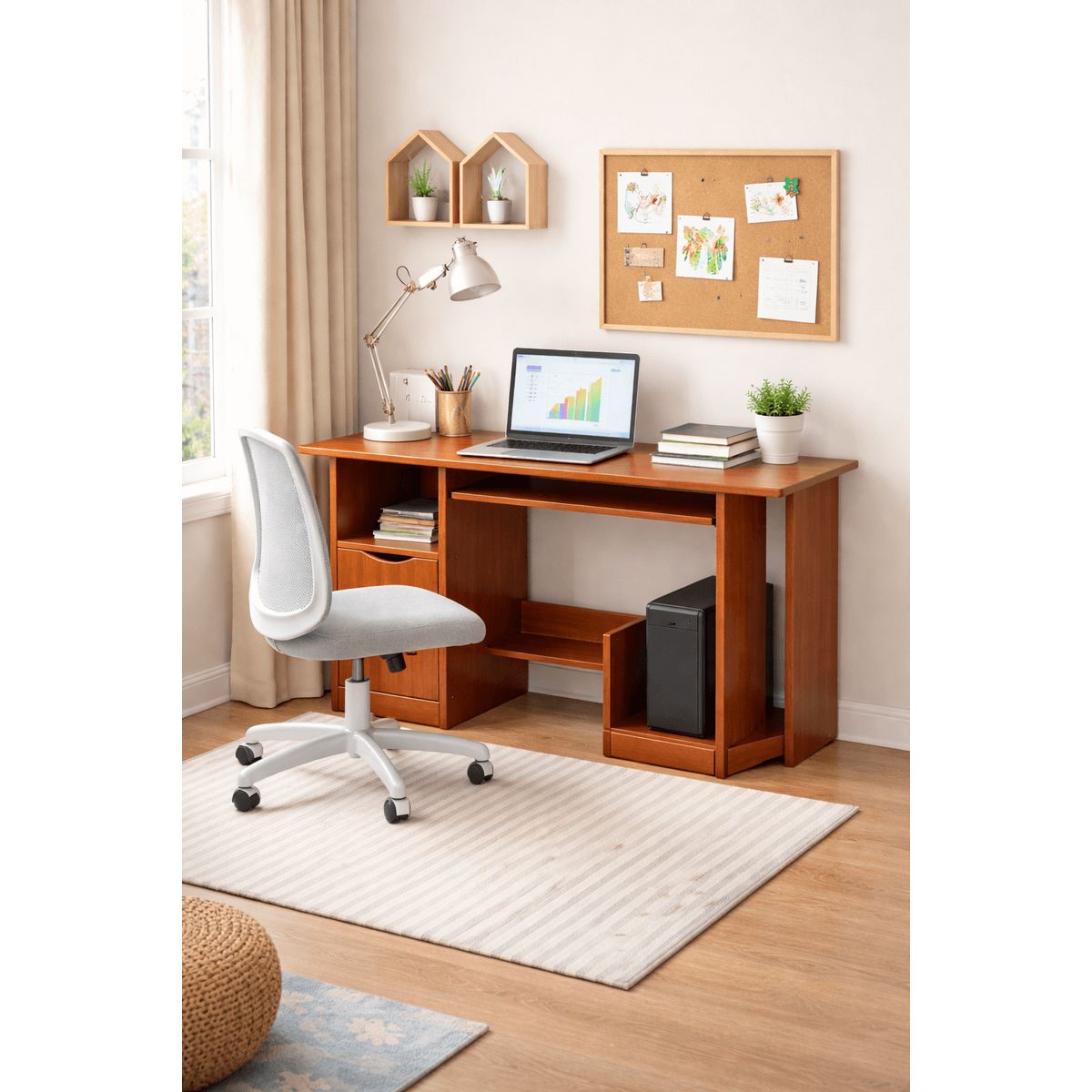 SPACE HOME - Escritorio Infantil Classic MDF Color Madera