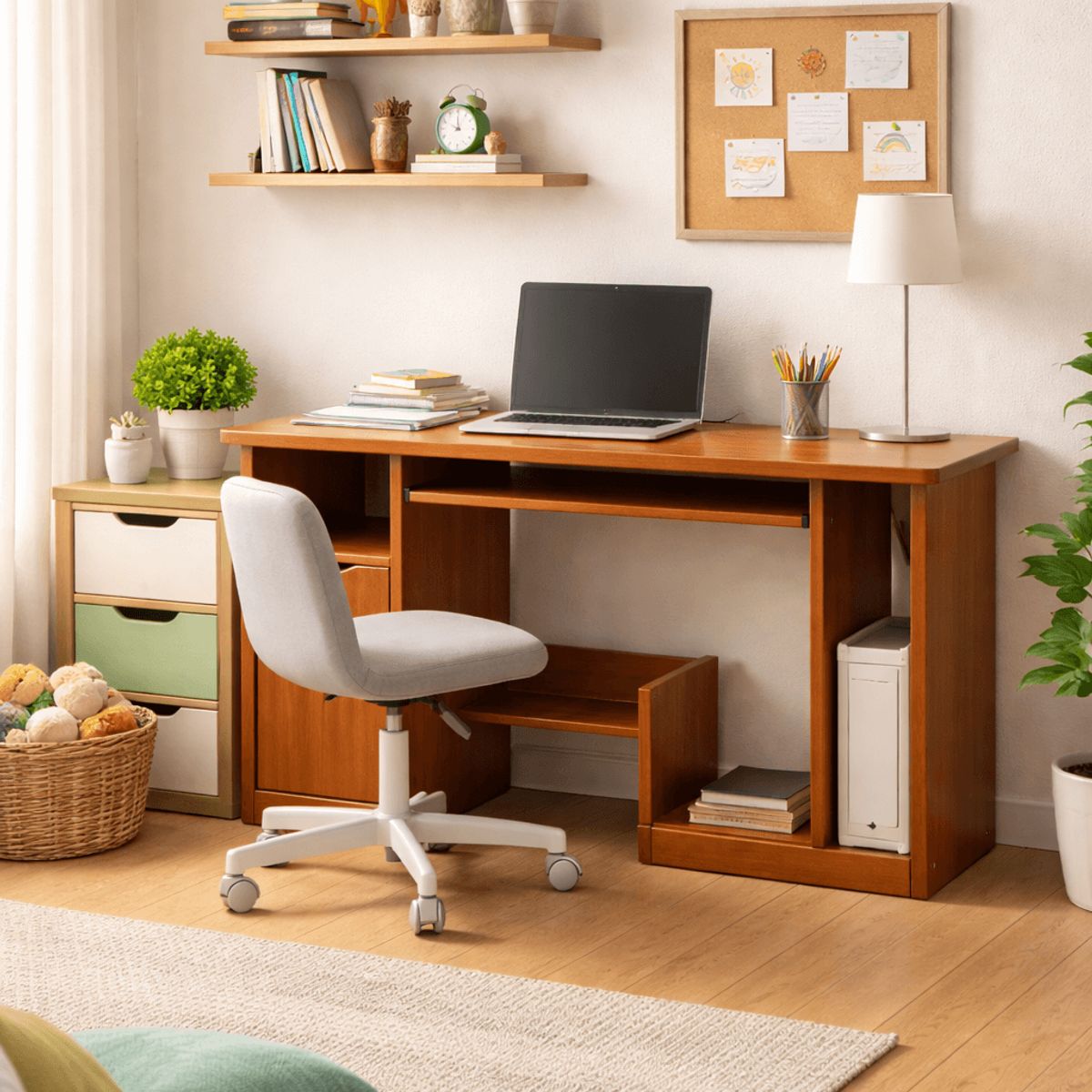 SPACE HOME - Escritorio Infantil Classic MDF Color Madera