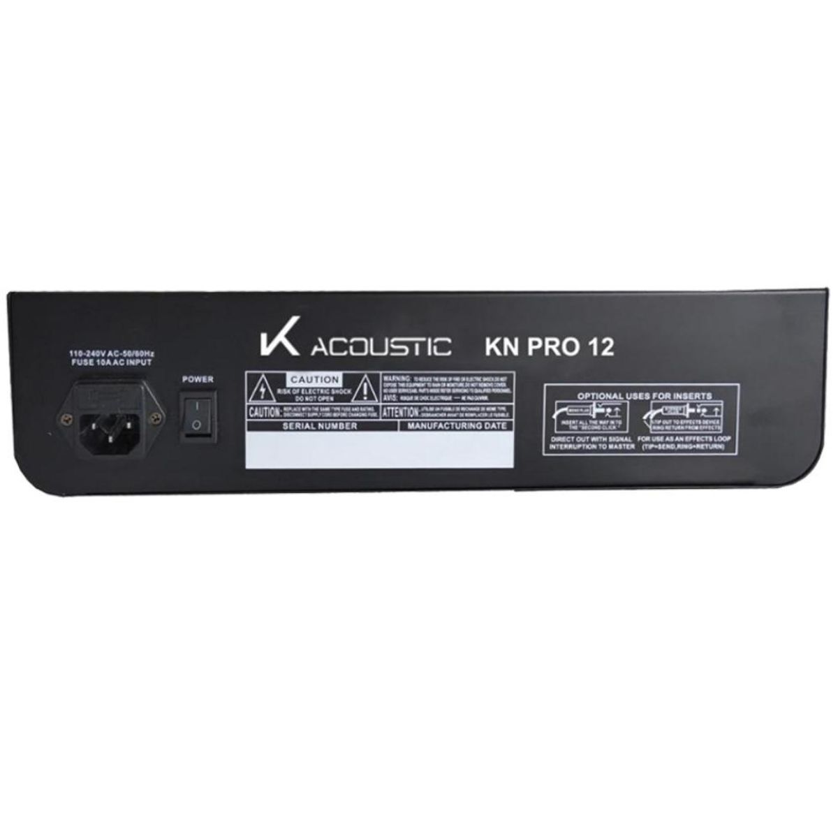 K ACOUSTIC - Mixer Analogo Profesional 12 Canales K Acoustic Kn Pro 12