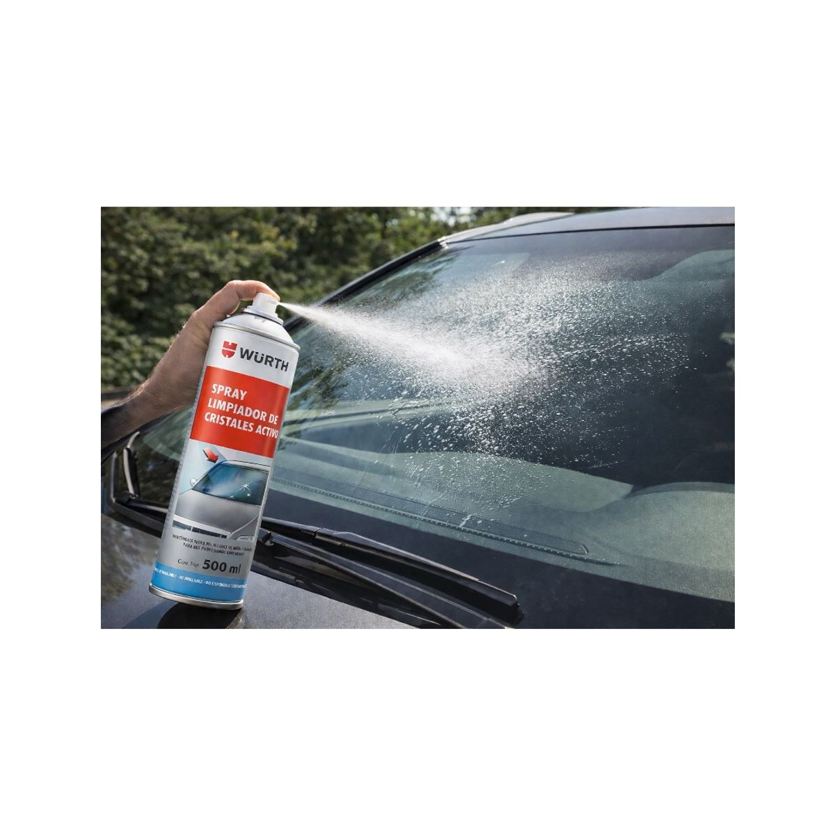 WURTH - Limpiador Activo Spray de Vidrios y Cristales 500ml