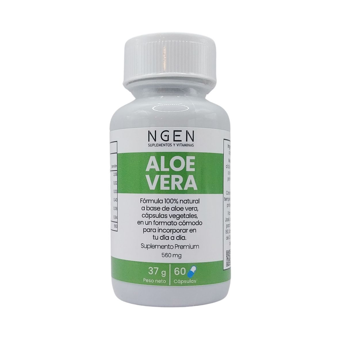 COSMETICA NATURAL NGEN - Suplemento aloe vera para 2 meses