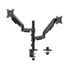 BRASFORMA - Soporte para 2 monitores en Poste 17" a 32" 360° 18kg - SBRM728