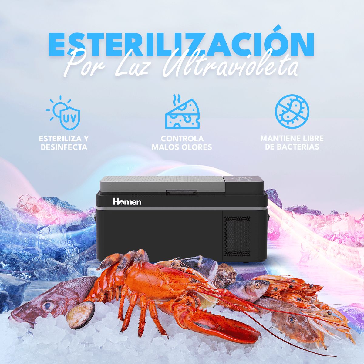 Cooler Portátil Inteligente 20 Litros Homen F005A-20, marca HOMEN - Foto 2