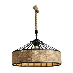 GENERICO - Lampara Colgante 30 Cm Con Cuerda Cáñamo