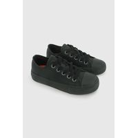 Zapatilla Escolar Negra con Plantilla de Memory Foam y Piezas Reflectantes
