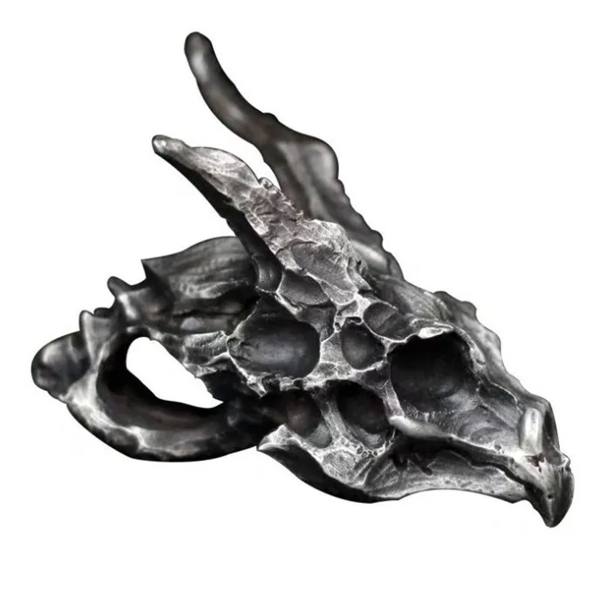 GENERICO - Collar Acero Calavera Dragon Hombre Caballeros Moda