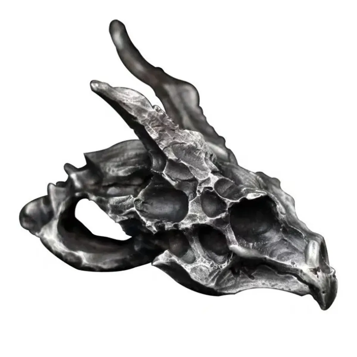 GENERICO - Collar Acero Calavera Dragon Hombre Caballeros Moda
