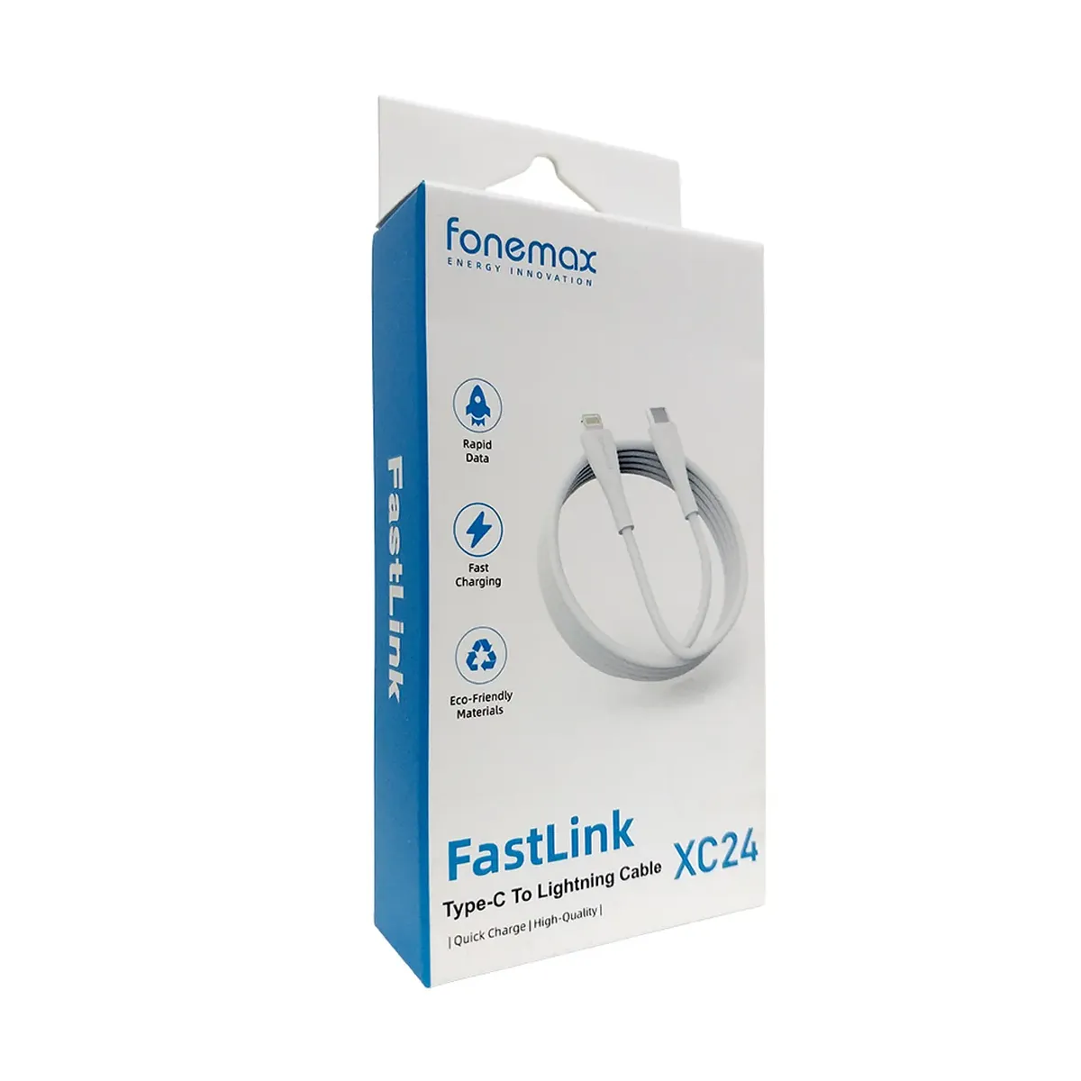 FONEMAX - Cable Fonemax XC24 USB-C a Lightning 1M Blanco