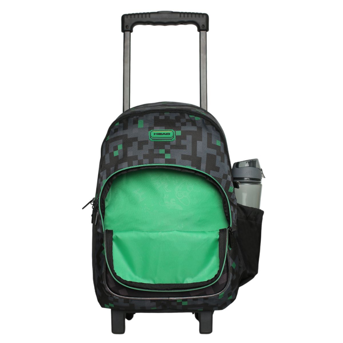 HEAD - Mochila con Ruedas Infantil Chips Gamer Negro Verde Head