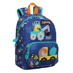HEAD - Mochila Infantil Niño Pop Dino Constructor Azul
