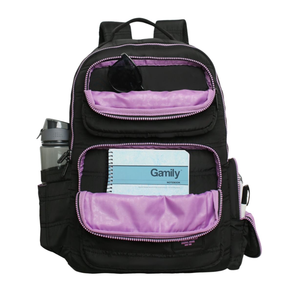 HEAD - Mochila Mujer Altea Tipo Parka Negro Lila Head