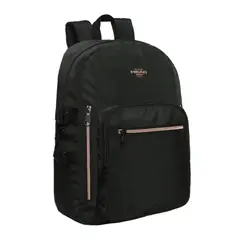 HEAD - Mochila Mujer Notebook Kona Negro Rose Gold