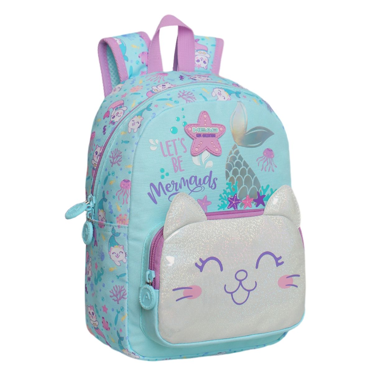 HEAD - Mochila Infantil Niña Pop Mermaid Menta Head